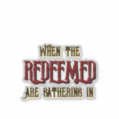 贖いの日が集まる時 シール (正面)