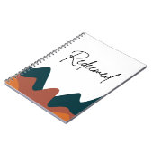 贖われた燃えたオレンジの山のキリスト教の信仰 ノートブック (左側)