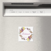 贖われた – エペソ1:7クリスチャンの女性の信仰 マグネット (インサイチュ (食洗機))