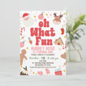 赤ああ何のおもしろいクリスマス1日の誕生日 招待状 (スタンド正面)