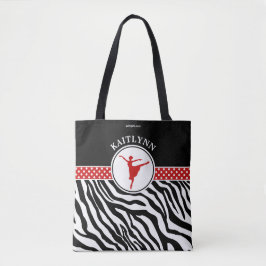 赤あなたの一流のシマウマのプリントのバレエダンサー クロスボディバッグ