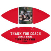 赤ありがとうコーチのチーム名とチームフォト アメリカンフットボール (パネル)
