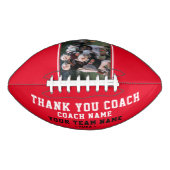赤ありがとうコーチのチーム名とチームフォト アメリカンフットボール (正面)