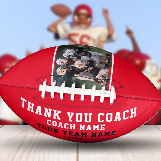 赤ありがとうコーチのチーム名とチームフォト アメリカンフットボール