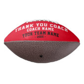赤ありがとうコーチのチーム名とチームフォト アメリカンフットボール (回転270)