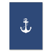 赤いいかりのテーブル数を用いる青 テーブルナンバー (裏面)