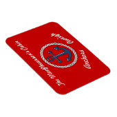 赤いいかり重いステートルームドアマーカー マグネット (右側)