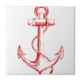 赤いいかり タイル (正面)