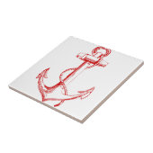 赤いいかり タイル (側面)