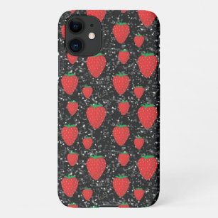 赤いいちごの果物好きのスイートベリーエレガントズ iPhone 11ケース