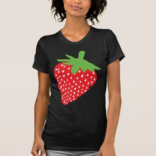 赤いいちごアイコン Tシャツ (正面)