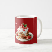 赤いいちごパンケーキ コーヒーマグカップ (正面右)