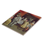 赤いおおいの下で食事しているT30878 Elegant Company タイル (側面)
