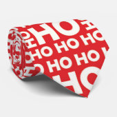 赤いおかしなクリスマスのサンタのHo Ho Hoの言葉 ネクタイ (ロール)