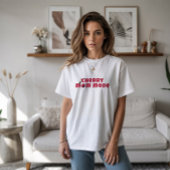 赤いおもしろいさくらんぼvibeスローガン母の日 tシャツ