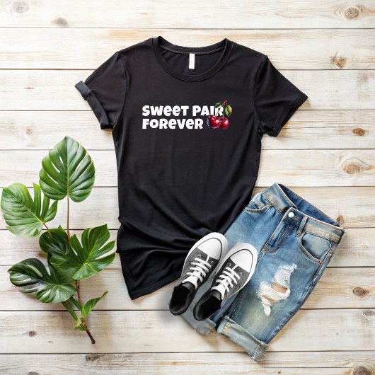 赤いおもしろいさくらんぼvibeスローガン母の日 tシャツ