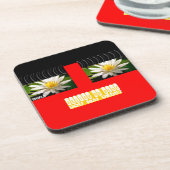 赤いおもしろいのコースター コースター (左側)