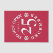 赤いおもしろいクリスマス開かないティッシュペーパー 薄葉紙 (正面)