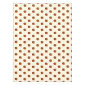 赤いおもしろいリンゴのハッピーワームとテーブルクロス テーブルクロス (正面)