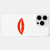 赤いおもしろい唇iPhone / iPadケース Case-Mate iPhoneケース (裏面 (横))