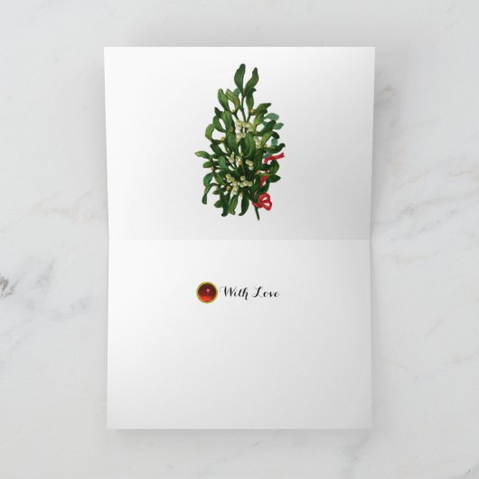 赤いおもしろい小人と氷柱の付いたクリスマスデコール シーズンカード (内部)