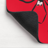 赤いおもしろい背中スパイダーの個人名 マウスパッド (コーナー)