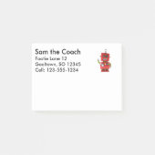 赤いおもちゃのロボット振るこんにちは ポストイット (正面)