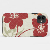 赤いおよびオレンジの花の影 Case-Mate iPhoneケース (裏面(横))