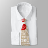 赤いおよびベージュクリスマスのことわざの言語 ネクタイ (タイ)