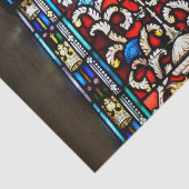赤いおよび青のステンドグラス 薄葉紙 (詳細)