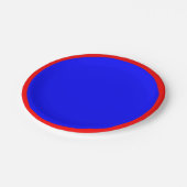 赤いおよび青書のプレート ペーパープレート (アングル)