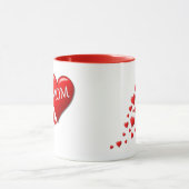 赤いお母さんのハート マグカップ (中央)
