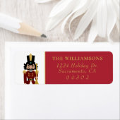 赤いお洒落くるみ割り ラベル (インサイチュ)