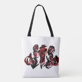 赤いかかし 秋 トートバッグ (裏面)