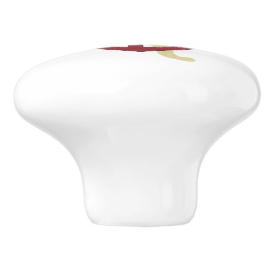 赤いかり セラミックノブ (側面)