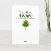 赤いかわいらしケシの花瓶誕生日 カード (裏面)