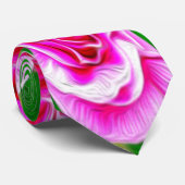 赤いかわいらしバラ模様 ネクタイ (ロール)