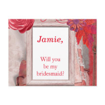 赤いかわいらし花が私の花嫁になる