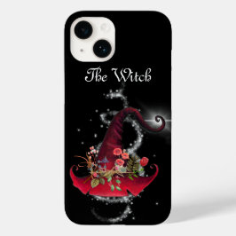 赤いかわいらし魔女ハットフローラブラック Case-Mate iPhone 14ケース