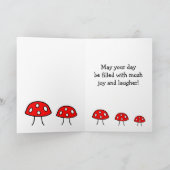 赤いきのこのバースデー・カード カード (内部)