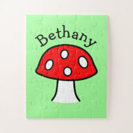 赤いきのこの名前のジグソーパズル ジグソーパズル