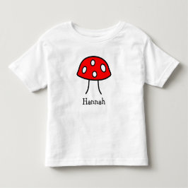 赤いきのこの幼児のTシャツ トドラーTシャツ