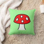 赤いきのこの枕 クッション (ブランケット)