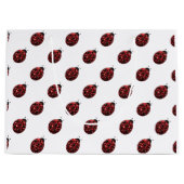 赤いきらめくキラキラ ラージペーパーバッグ (正面)