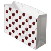 赤いきらめくキラキラ ラージペーパーバッグ (裏面アングル)