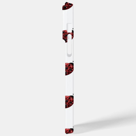 赤いきらめくキラキラ Case-Mate iPhoneケース (裏面 / 左)