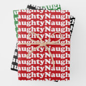 赤いけな緑白黒模様が可愛いおもしろい ラッピングペーパーシート (インサイチュ)