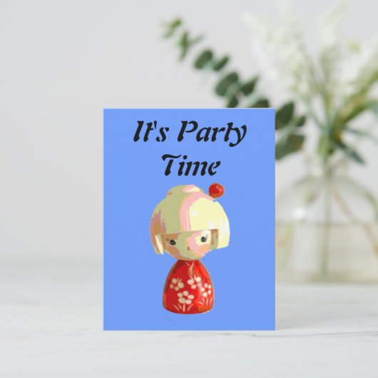 赤いこけし 招待状 (スタンド正面)