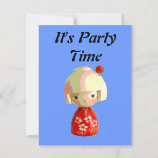 赤いこけし 招待状