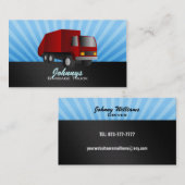 赤いごみ収集車の名刺 名刺 (正面/裏面)